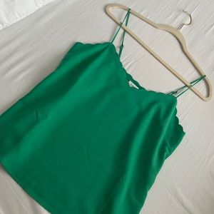 J crew green camisole